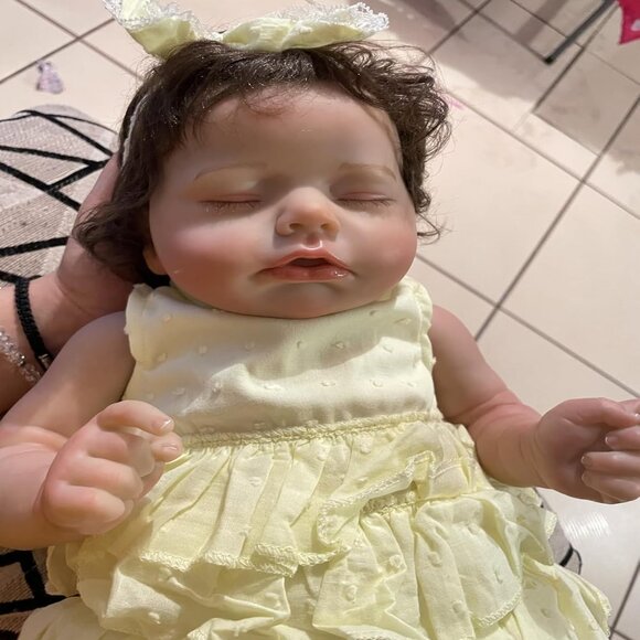 🆕20Inch Full Cloth Body With Vinyl Limbs Cute Baby Doll Girl Realistic Doll - Picture 3 of 10